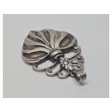 Signed Vintage Southwestern Sterling Silver Pendant by Gianluca Anzani