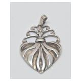 Signed Vintage Southwestern Sterling Silver Pendant by Gianluca Anzani