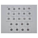Group of 23 US Indian Head Pennies