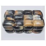 Very Cool Vintage Genuine Buffalo Horn Trinket Box