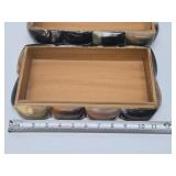 Very Cool Vintage Genuine Buffalo Horn Trinket Box