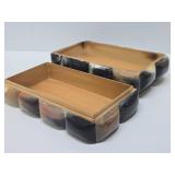 Very Cool Vintage Genuine Buffalo Horn Trinket Box