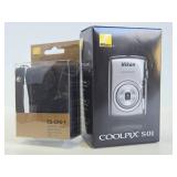 Brand New NIKON COOLPIX S-01 Digital Camera w/Leather Case