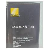 Brand New NIKON COOLPIX S-01 Digital Camera w/Leather Case