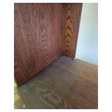 Antique Oak Built-In Buffet / Hutch