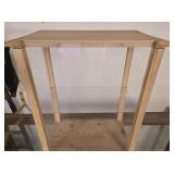 2-Tier Glass & Wood Display Case