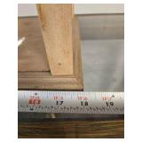 2-Tier Glass & Wood Display Case