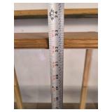 2-Tier Glass & Wood Display Case