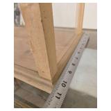 2-Tier Glass & Wood Display Case