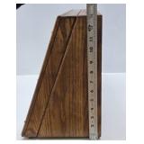 Excellent Antique Hardware Store Slanted Oak Advertising Tool Display Cabinet - Henry L. Hanson Company