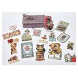 Box w/Unique Antique Greeting Cards
