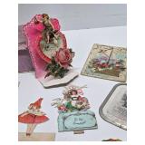 Box w/Unique Antique Greeting Cards