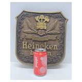 Vintage Embossed HEINEKEN Beer Sign