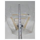 3 Section Rotating Countertop Display Case w/Key