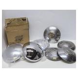 Set of 4 Vintage CHEVROLET Chrome Hub Cas & 4 Brand New Hubcaps
