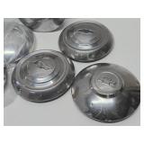 Set of 4 Vintage CHEVROLET Chrome Hub Cas & 4 Brand New Hubcaps