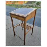 Excellent Condition and Quality Leather-Top Standing Writing Desk