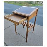 Excellent Condition and Quality Leather-Top Standing Writing Desk
