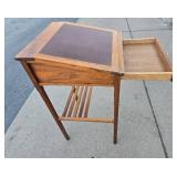 Excellent Condition and Quality Leather-Top Standing Writing Desk