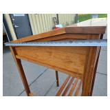 Excellent Condition and Quality Leather-Top Standing Writing Desk