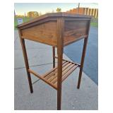 Excellent Condition and Quality Leather-Top Standing Writing Desk