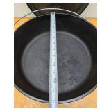 Excellent Large LODGE Cast Iron Footed Dutch Oven - 14"