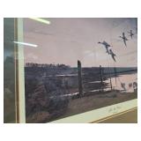 Framed Signed Numbered LES KOUBA Wildlife Print w/Pintail Ducks - "After the Rain"