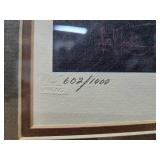 Framed Signed Numbered LES KOUBA Wildlife Print w/Pintail Ducks - "After the Rain"