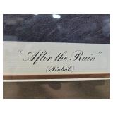 Framed Signed Numbered LES KOUBA Wildlife Print w/Pintail Ducks - "After the Rain"