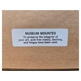 Framed Signed Numbered DAVID MAASS Wildlife Print w/Ducks - "Windswept Canvasbacks"