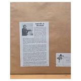 Framed Signed Numbered DAVID MAASS Wildlife Print w/Ducks - "Windswept Canvasbacks"