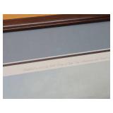 Framed Signed Numbered DAVID MAASS Wildlife Print w/Ducks - "Windswept Canvasbacks"