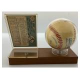 TONY OLIVA Autographed Baseball With 1965 Topps Baseball Card On Stand