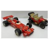 Two Vintage Collectible Automobile Whiskey Decanters