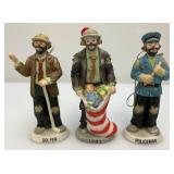 Misc. Vintage Collectible Miniature Emmett Kelly Clown Figurines
