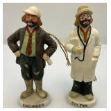 Misc. Vintage Collectible Miniature Emmett Kelly Clown Figurines