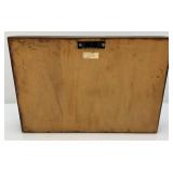 Misc. Vintage Collectible Miniature Emmett Kelly Clown Figurines With Wood Shelf Display