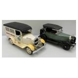 Two Vintage Jim Beam Automobile Decanters Including Ambulance And 1929 Ford Model A