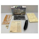 Vintage Monogram U.S.S. Constitution "Old Ironsides" Ship Model (Open Box New)