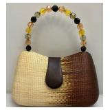 Le Sac Handmade Handbag (Very Nice) 9 1/2" L x 6 1/2" H x 3" W