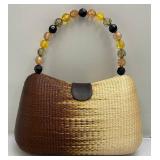Le Sac Handmade Handbag (Very Nice) 9 1/2" L x 6 1/2" H x 3" W