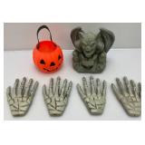 Halloween Décor Including Gargoyle And More