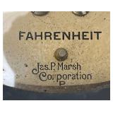 Antique  Jas. P. Marsh FahrenHeit Gauge 4"