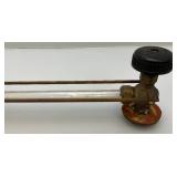 Antique  Conbraco 1/2" Glass Tube Water Gauge 15"