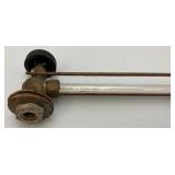 Antique  Conbraco 1/2" Glass Tube Water Gauge 15"