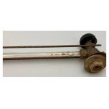 Antique  Conbraco 1/2" Glass Tube Water Gauge 15"