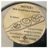 Vintage Solfrunt 5" Glass Front Gauge