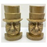 Vintage W.C Fields Plastic Bookends