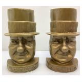 Vintage W.C Fields Plastic Bookends