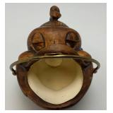 RARE MCM Vintage 1956  Hawaii Treasure Craft Pottery Tiki Ashtray 6 1/2"L x 3 1/4" H x 4" W